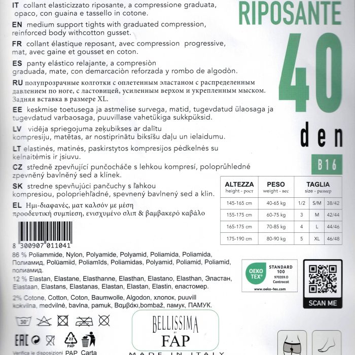 BELLISSIMA COLLANT RIPOSANTE 40(1) BELLISSIMA COLLANT RIPOSANTE 40(1)