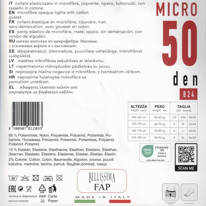 BELLISSIMA DONNA COLLANT MICRO 50_001