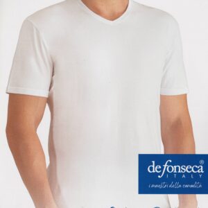 DE FONSECA - UOMO T-Shirt Uomo Scollo V 100% Cotone Art. DV32