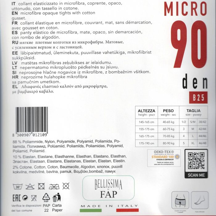 bellissima collant microfibra 90_001 bellissima collant microfibra 90_001