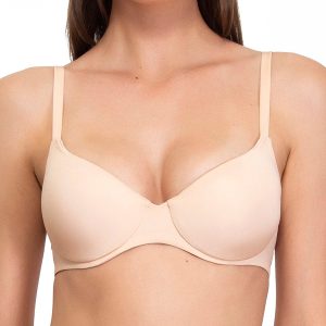 SIéLEI Reggiseno con coppe imbottite e ferretto invisibile coppa B Art. 1328 Colore: Bianco - Cipria - Nero
