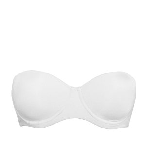 SIéLEI Fascia con coppe imbottite, ferretto e spalline removibili Art. 2550 Colore: BIANCO