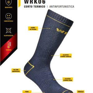 WRK CALZA ANTIFORTUNISTICA - UOMO CORTO TERMICO Art. 06 - 3 Paia 9,00
