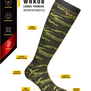 WRK CALZA ANTIFORTUNISTICA - UOMO GAMBALETTO TERMICO Art. 08 - 3 Paia 11,00