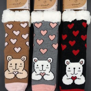 I MORBIDOSI - CALZA DONNA ANTISCIVOLO CON PELO INTERNO ART. HS965