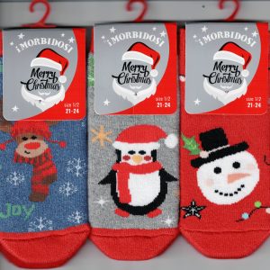 I MORBIDOSI - CALZA BIMBI ANTISCIVOLO NATALIZIA Art. 603 - 3 Paia 7,30