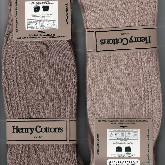 HENRY COTTON CALZA CORTA CASHMERE ART. HC38014_001
