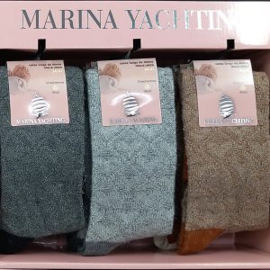 MARINA YACHTING DONNA - CALZA GAMBALETTO CON LAME' CASHMERE ART. MT319
