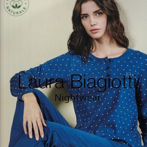 LAURA BIAGIOTTI DONNA - PIGIAMA SERAFINO M/L CALDO COTONE - Art. BPJ96883