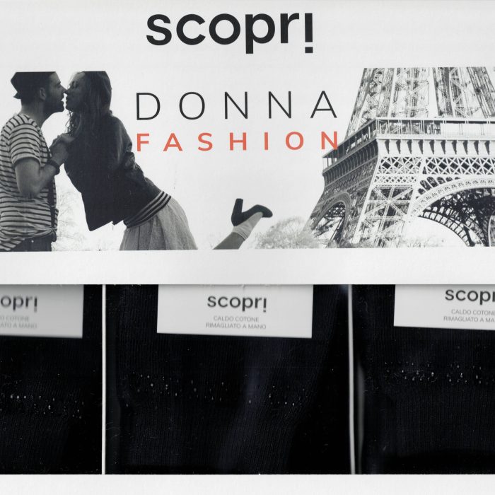 SCOPRI DONNA CALZA CORTA C-C ART. DOTS_000