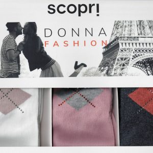 SCOPRI - DONNA CALZA CORTA CALDO COTONE ART. MANON - Rimagliata A Mano