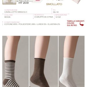 HENRY COTTON'S - DONNA CALZA CORTA CALDO COTONE ART. HT10070  Prezzo delle tre paia