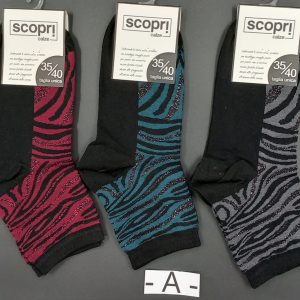 SCOPRI - DONNA CALZA CORTA COTONE ART. DAFNE - TRIS (il prezzo è delle 3 paia)