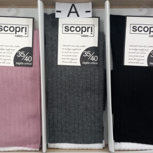 SCOPRI - DONNA CALZA GAMBALETTO CALDO COTONE ART. Nora - Conf. da 3 Paia