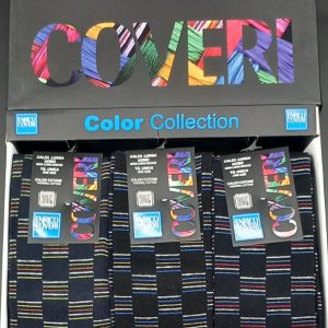 ENRICO COVERI - UOMO CALZA GAMBALETTO CALDO COTONE ART. COLOR LINE 9 - Conf. da 3 Paia